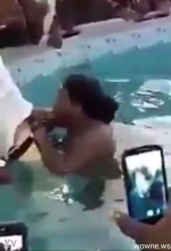 Church Member In A Pool In Public