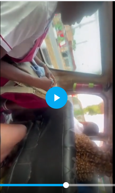Guy Showing His Azigi To School Girl In TroTro Car